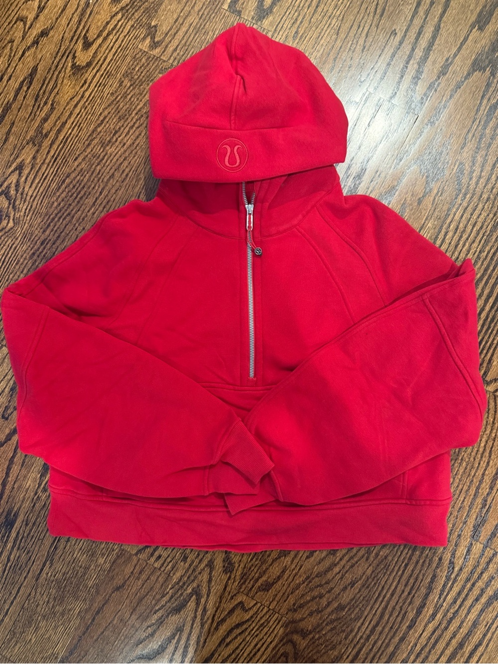 lululemon Red Half-Zip Hoodie